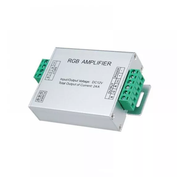 Amplificator banda LED RGB, 12V, 144W, 24A