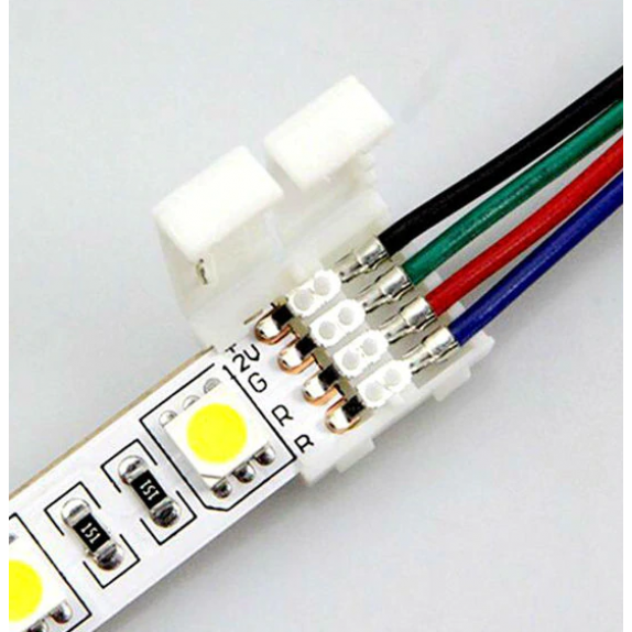 Clema conector banda LED RGB