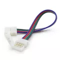 Clema+cablu+clema conector banda LED RGB