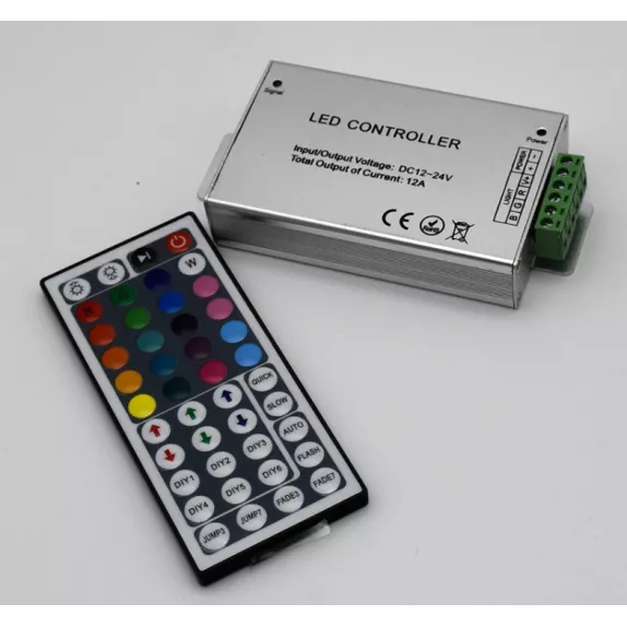 Controller banda LED RGB, 12V, 144W, telecomanda IR 44 taste
