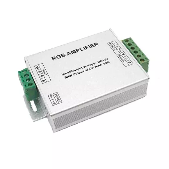 Amplificator banda LED RGB, 12V, 144W, 12A