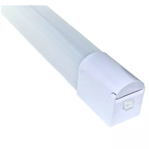 Corp LED baie alb, cu priza, 15w, 6500K, lumina rece, cu protectie IP44