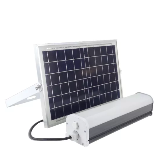 Corp liniar led cu panou solar 6V/6W 300X72X68mm - 30W