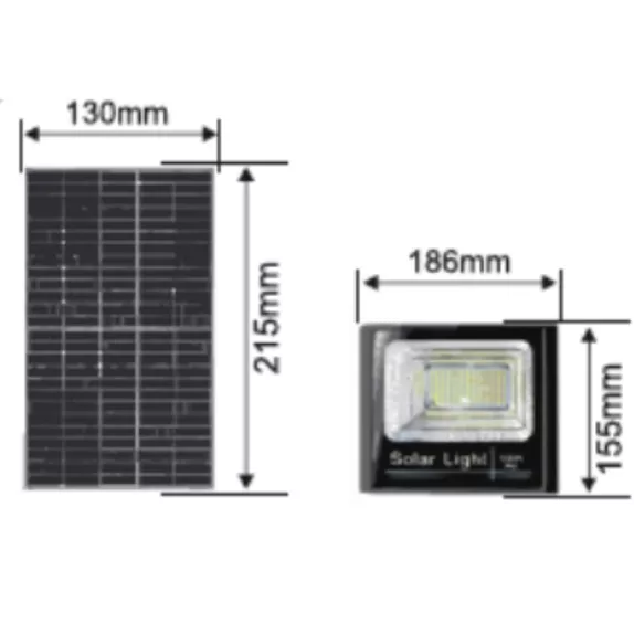 Proiector cu Panou Solar Monocristalin si telecomanda - 50W/6500k