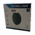 Aplica LED Perete Biscuit  Ø150, 12W,  6000K, lumina rece, cu protectie IP65