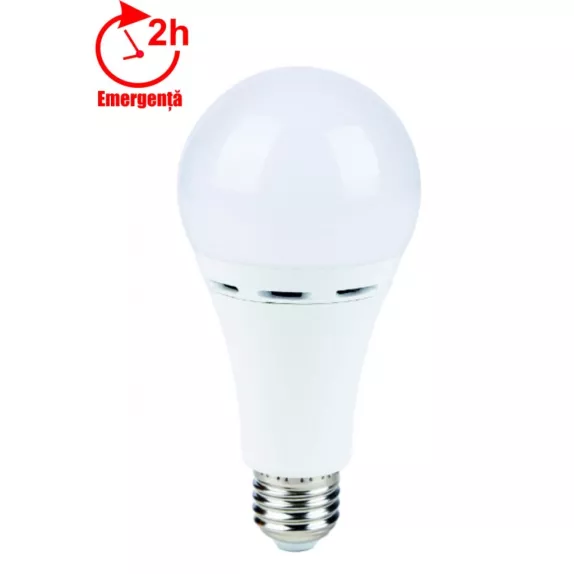 Bec LED emergenta, 10W=85W, 750Lm, 6400k, lumina rece, model glob A70