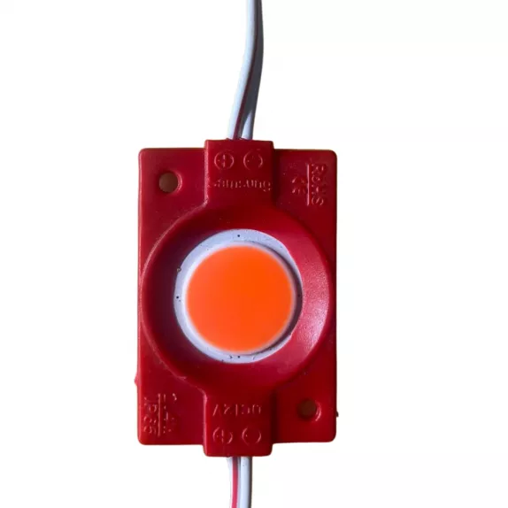 Modul LED COB ROSU 9 LED-uri 2.4W/200lm/IP65/12V