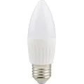 Bec LED lumanare cu baza din ceramica, model C37, dulie E27, 9W=75W, 6400K, lumina rece