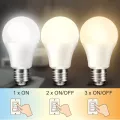 Bec LED 3 culori lumina (lumina rece, neutra, calda), model glob A60, 12W=100W, 1080Lm