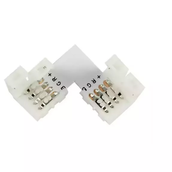 Clema conector L banda led RGB 12v