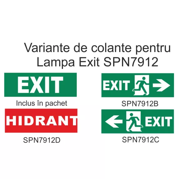 Autocolant Lampa Exit 16 Led