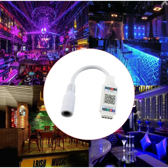 Mini-controller Bluetooth banda LED RGB, 12V, 72W,6A