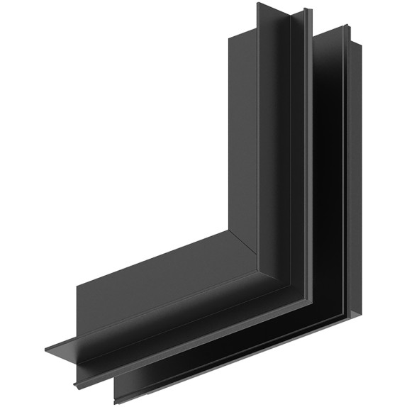 Sina Colt Exterior Vertical Magnetic pentru rigips pentru spoturi LED, neagra