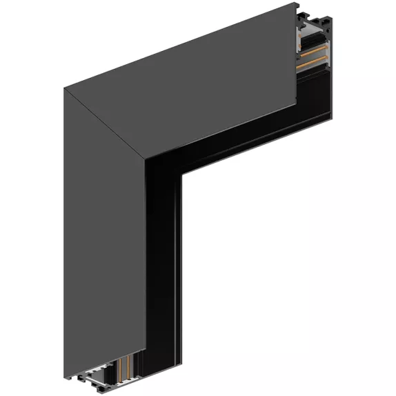 Sina Colt Interior Vertical Aplicat Magnetic pentru spoturi LED, neagra