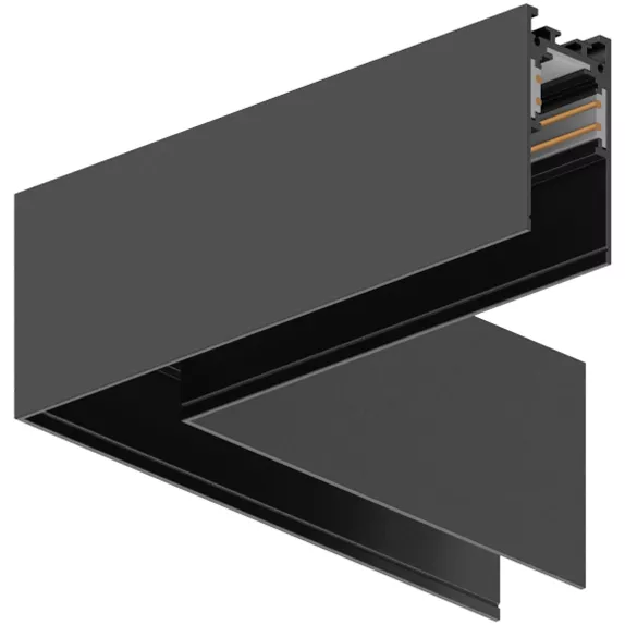 Sina Colt Interior Orizontal Aplicat Magnetic pentru spoturi LED, neagra