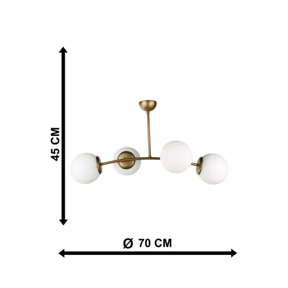 Candelabru antigque 4xE27 60w